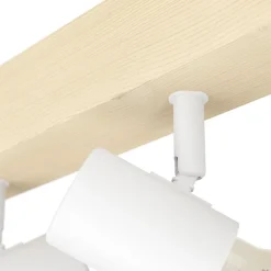 Eglo TOWNSHEND 3 spot hout, staal bruin, wit Best