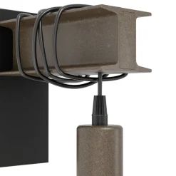 Eglo TOWNSHEND 4 Wandlamp staal zwart, bruin Hot