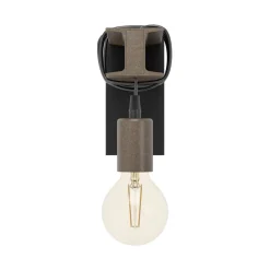 Eglo TOWNSHEND 4 Wandlamp staal zwart, bruin Hot