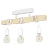 Eglo TOWNSHEND Plafondarmaturen staal wit / Hout bruin H: 265 mm