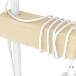 Eglo TOWNSHEND Staande lampen staal wit / Hout bruin H: 1665 mm Best