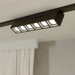 Eglo TPLUS 6 LENS SPOT spot Kunststof zwart H: 30 mm Sale