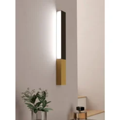 Eglo TUDONS Wandlamp aluminium, staal, hout zwart, bruin H: 45 mm Online