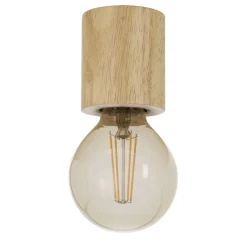 Eglo TURIALDO Plafondarmaturen Hout bruin H: 80 mm | Ø 70 mm Sale