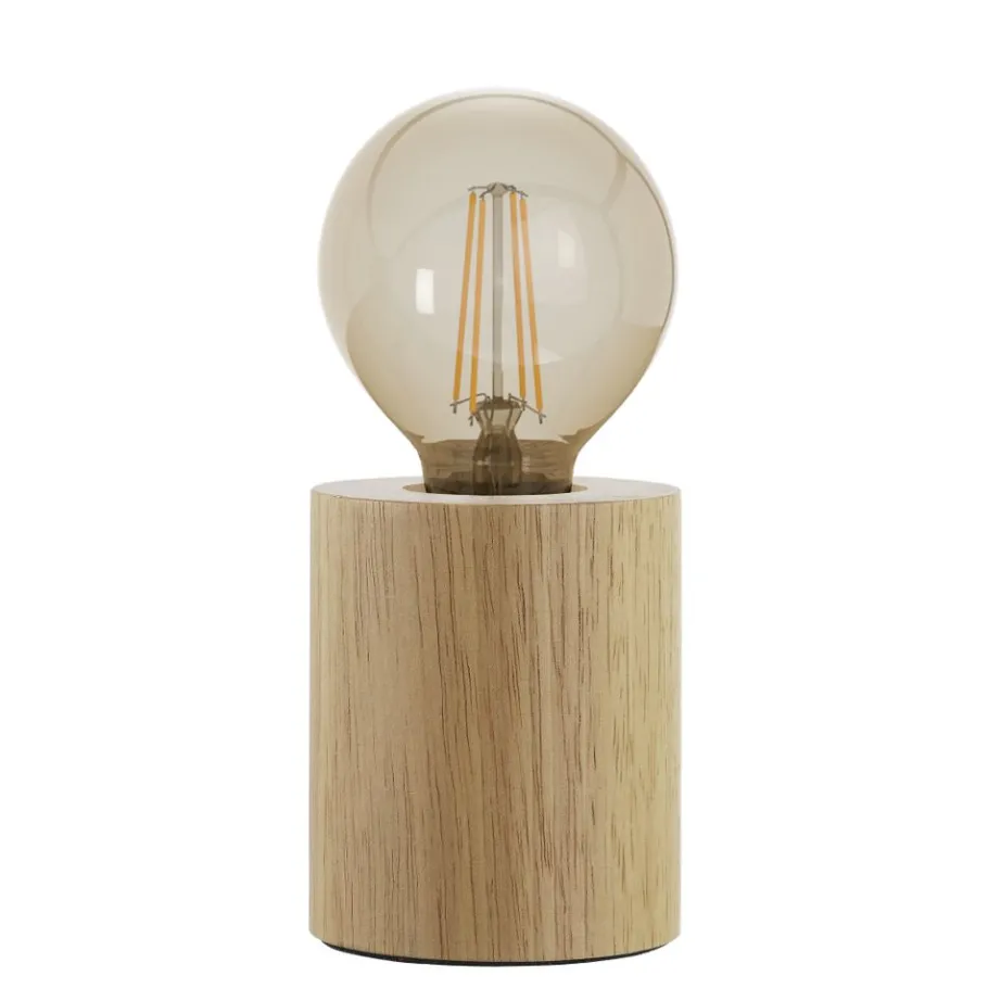 Eglo TURIALDO Tafellampen Hout bruin H: 100 mm | Ø 85 mm Hot