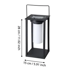 Eglo USIGNI Tafellampen Kunststof zwart / Kunststof wit H: 280 mm Best