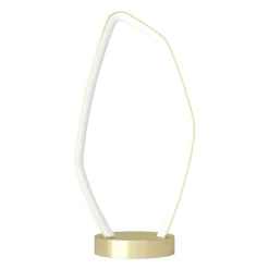 Eglo VALLEROSA Tafellampen aluminium, staal geelkoper-geborsteld / Kunststof wit H: 425 mm Sale