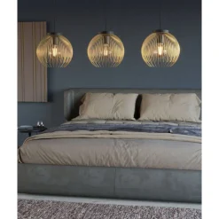 Eglo VENEZUELA hanglamp staal zwart, goud H: 1100 mm