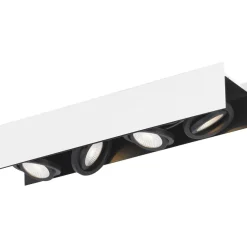 Eglo Vidago Spot wit zwart LED 4X5.4W 39318 Hot