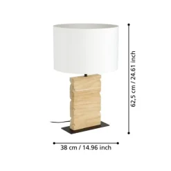 Eglo Wandlamp TOWNSHEND E27 ZWART/HOUT New