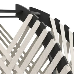 Eglo WAVERTON Staande lamp staal zwart / textiel, hout wit, zwart H: 1430 mm | Ø 400 mm Sale