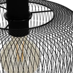 Eglo WRINGTON hanglamp staal zwart H: 1100 mm | Ø 300 mm Clearance