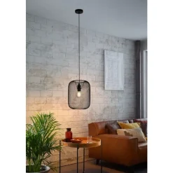 Eglo WRINGTON hanglamp staal zwart H: 1100 mm | Ø 300 mm Clearance