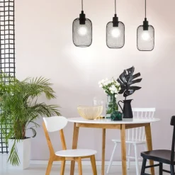 Eglo WRINGTON PENDEL 3xE27 L740 ZWART GAAS Hot