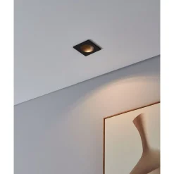 Eglo ZARATE inbouwarmatuur aluminium zwart / Kunststof wit