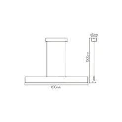 Fantasia AKARI LED 36Watt 1600Lm Pendant 3000K sanded white Clearance