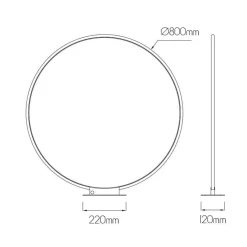 Fantasia ANNU LED TL 37W 2405Lm SMD LED 3000K dimbaar ø800mm wit Clearance