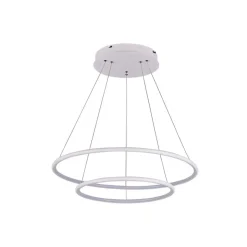 Fantasia ANNU pend. 2 rings  53W  SMD 3000K dimmable ø600+400mm white Clearance