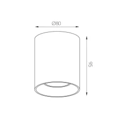 Fantasia BABAR Plafondlicht zwart / goud rond 1xGU10 excl (max 50W) Hot