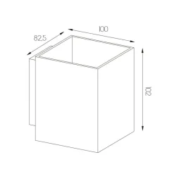 Fantasia BABAR Plafondlicht geborsteld staal vierkant 1xGU10 excl (max 50W) Sale