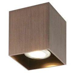Fantasia BABAR Plafondlicht geborsteld brons vierkant 1xGU10 excl (max 50W) Sale