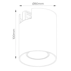 Fantasia BABAR rnd 1xGU10 excl monofase track spot zwart Sale