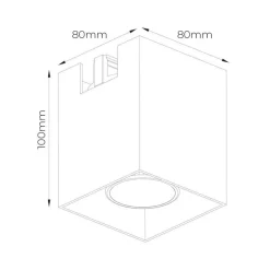 Fantasia BABAR sqr 1xGU10 excl monofase track spot wit Best