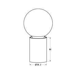 Fantasia BABU Tafellamp geborsteld goud 1x E27 excl (Ø56x80) Discount