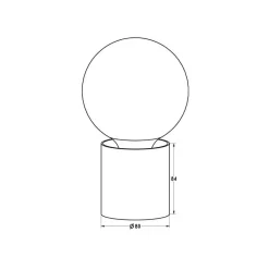Fantasia BABU Tafellamp zwart 1x E27 excl (Ø80x84) Online
