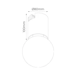 Fantasia BABU 1xE27 excl monofase track spot wit Best