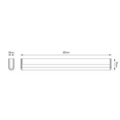 Fantasia BALNEO wall light 12W LED 3000K IP44 2 sets end caps 600mm Online