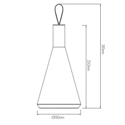 Fantasia BARBARA LED tafellamp 1,2W 60Lm IP44, herlaadbaar, batterij incl New