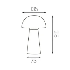 Fantasia BOLETO rechargeable TL IP44 LED 4,7W 170Lm black Online