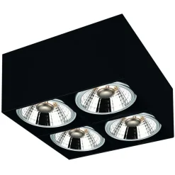 Fantasia BOX-4L square black incl. 4x AR111 12W 2700K 1130 lm Online