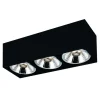 Fantasia BOX-3L square black incl. 3x AR111 12W 2700K 1130 lm Sale