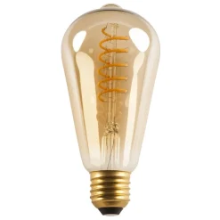 Fantasia E27 LED Decor Spiral ST64 5W Amber 2200K Dimbaar Discount