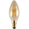 Fantasia E14 LED Kaars Spiral C35 3W Amber 2200K Dimbaar Best