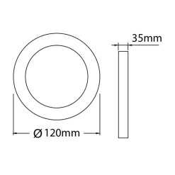Fantasia FLUKE LED plafonnier rond geborsteld brons 6W 3000K Ø12cm Sale