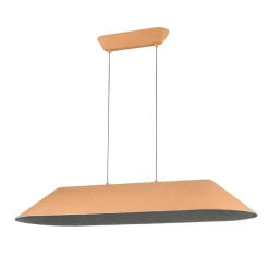 Fantasia FONIC 23W LED Pendel 1090x401mm dimbaar vilt licht bruin / grijs Sale