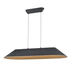 Fantasia FONIC 23W LED Pendel 1090x401mm dimbaar vilt donker / licht grijs New