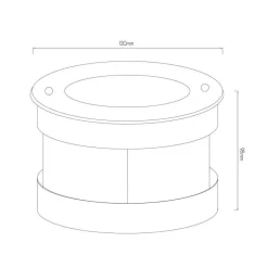 Fantasia FURI floorspot 5W COB Led 3000K 400lm IP67 Clearance