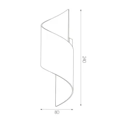 Fantasia HELIX Wandlicht wit G9 excl (max 40W) Online