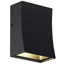 Fantasia IPSO wl 90mm 3Watt 180Lm COB LED 3000K IP65 black Clearance