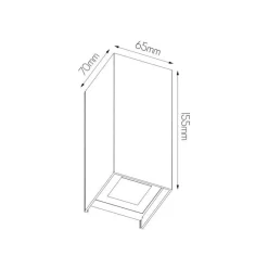 Fantasia ISIK Wall light 2x3W 3000K IP54 Outlet