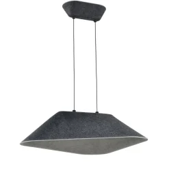 Fantasia ITZU 8,7W LED Pendel 550x550mm dimbaar vilt donker grijs /licht grijs Best