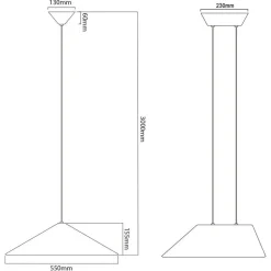 Fantasia ITZU 8,7W LED Pendel 550x550mm dimbaar vilt donker grijs /licht grijs Best