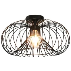Fantasia JULIA 1x E27 plafondlamp Ø44cm zwart