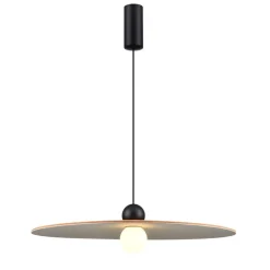 Fantasia JUTTU 8W LED Pendel Ø600mm dimbaar vilt licht bruin / grijs