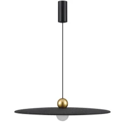 Fantasia JUTTU 8W LED Pendel Ø600mm dimbaar vilt donker grijs / licht grijs