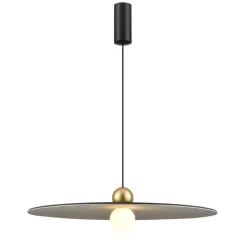 Fantasia JUTTU 8W LED Pendel Ø600mm dimbaar vilt donker grijs / licht grijs